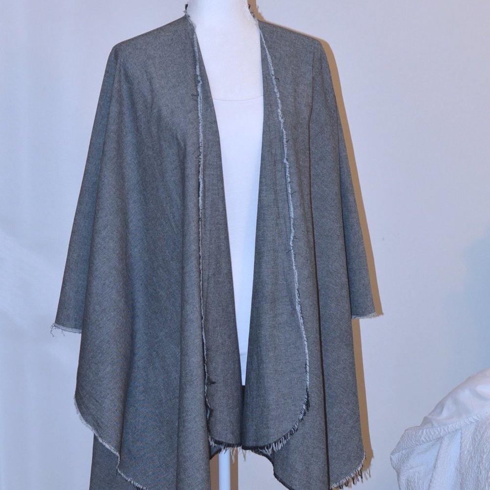 Donni Charm Frayed Wonder Cape Scarf